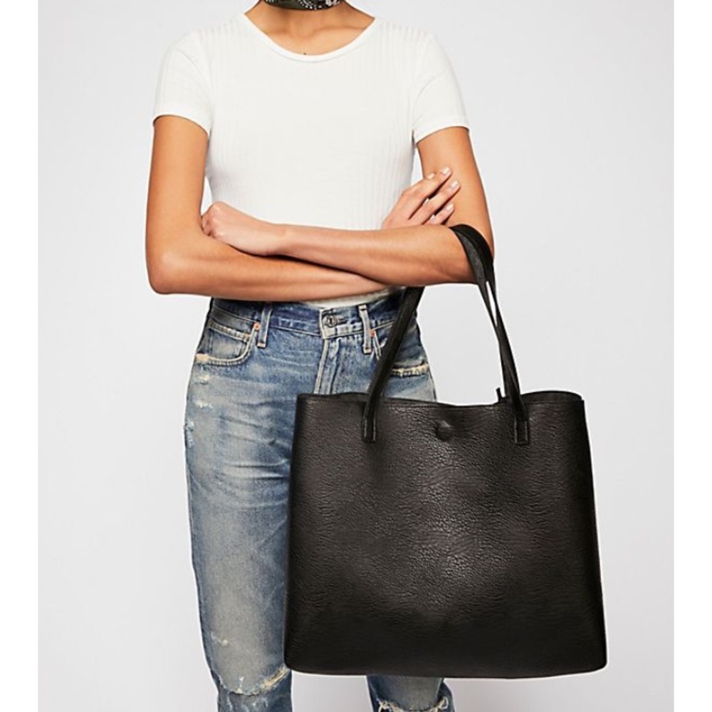Free People slouchy vegan tote